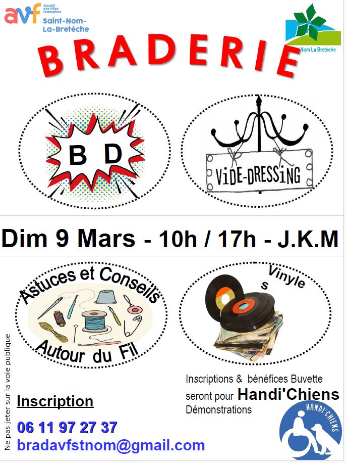 Braderie 9 mars 2025